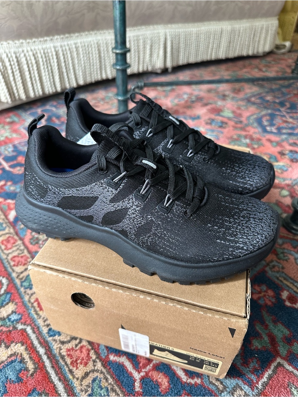 NWT Shoes for Crews - Women’s Black Lightweight Athletic Sneakers Heather II 7.5